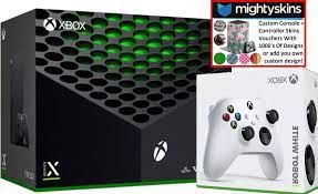 Microsoft Xbox Series X 1TB Console with Extra Wireless Controller and MightySkins Voucher - Robot White - The Console Corner