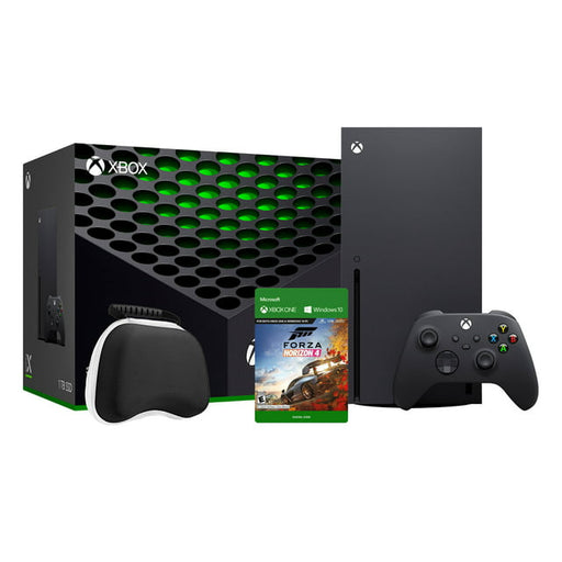 Xbox Series X Gaming Console Bundle - 1TB SSD Black Xbox Console and Wireless Controller with Forza Horizon 4 - The Console Corner
